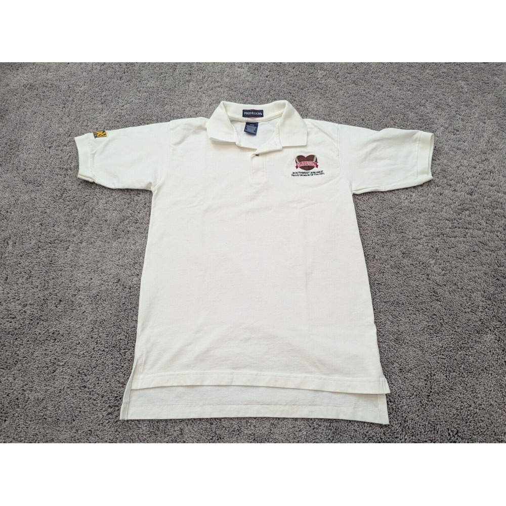 Vintage Southwest Airlines Polo Shirt Mens Medium NFL "We Love Football"